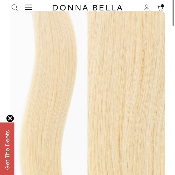 2 packs 22" Donna Bella Hair Tape-In Extensions in White Ash Blonde - Picture 1 of 4